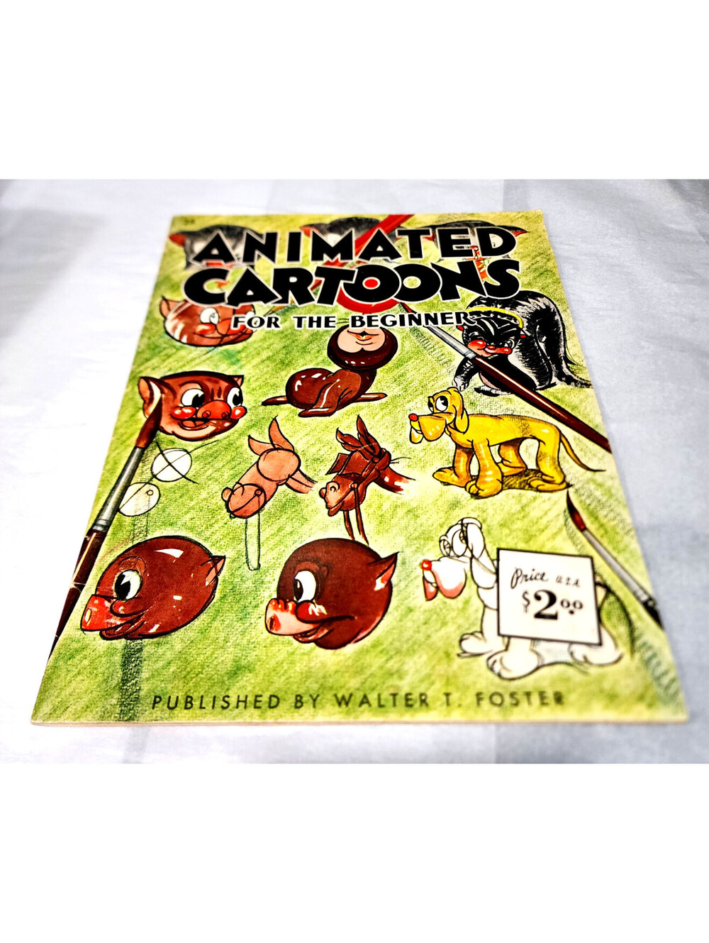 Vintage Animated Cartoons for the Beginner by Walter T. Foster 50's-60's